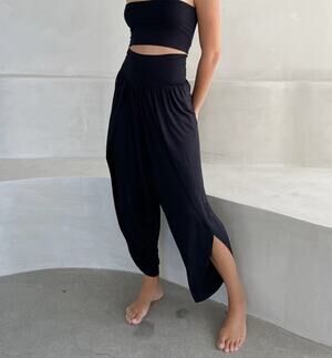 Jules Los Angeles Black Modal Blend Genie Pants Women’s Sz XS (0-2/4) Casual